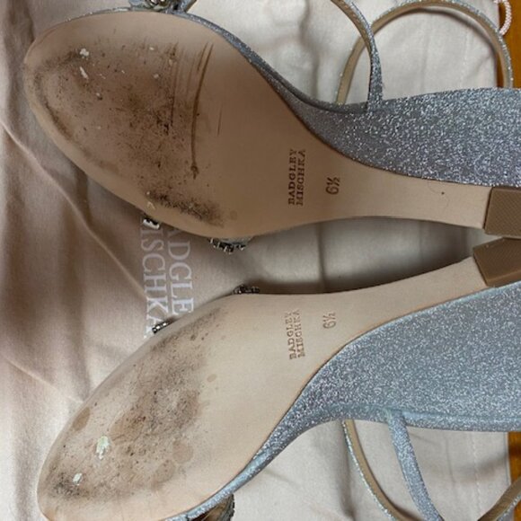 BADGLEY MISCHKA WEDGE BOX AND DUST BAG WORN ONCE - Picture 2 of 5